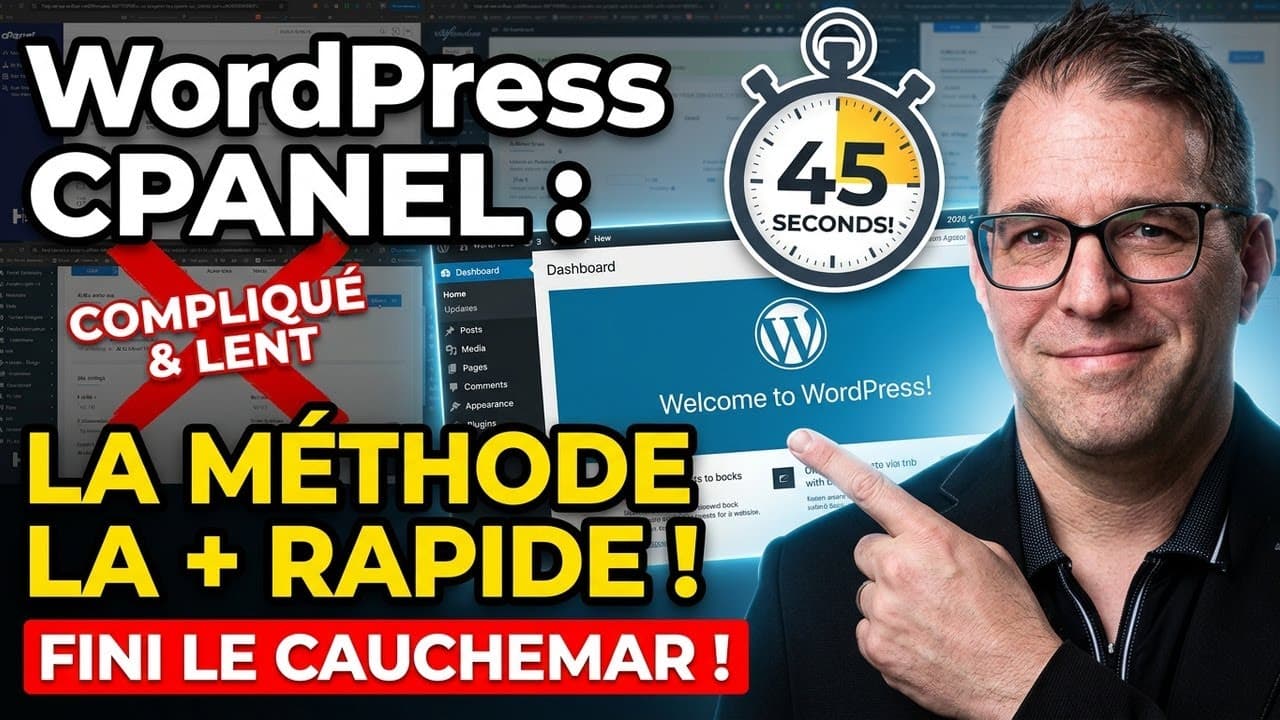WordPress sur cPanel en 2026 : La méthode la plus rapide expliquée